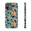 Floral Harmony Cascade iPhone Tough Phone Cases – Superior Protection, Shock Dispersion & Wireless Charging Compatible