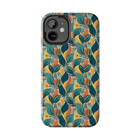 Autumn Symphony Botanicals iPhone Tough Phone Cases – Superior Protection, Shock Dispersion & Wireless Charging Compatible