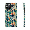 Floral Harmony Cascade iPhone Tough Phone Cases – Superior Protection, Shock Dispersion & Wireless Charging Compatible