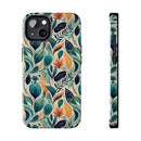 Floral Harmony Cascade iPhone Tough Phone Cases – Superior Protection, Shock Dispersion & Wireless Charging Compatible