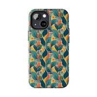 Autumn Symphony Botanicals iPhone Tough Phone Cases – Superior Protection, Shock Dispersion & Wireless Charging Compatible