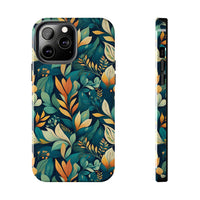 Golden Hour Foliage iPhone Tough Phone Cases – Superior Protection, Shock Dispersion & Wireless Charging Compatible