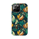 Vibrant Harmony Leaves iPhone Tough Phone Cases – Superior Protection, Shock Dispersion & Wireless Charging Compatible