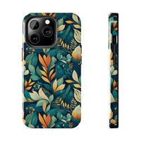 Golden Hour Foliage iPhone Tough Phone Cases – Superior Protection, Shock Dispersion & Wireless Charging Compatible