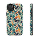 Floral Harmony Cascade iPhone Tough Phone Cases – Superior Protection, Shock Dispersion & Wireless Charging Compatible