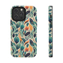 Floral Harmony Cascade iPhone Tough Phone Cases – Superior Protection, Shock Dispersion & Wireless Charging Compatible