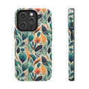 Floral Harmony Cascade iPhone Tough Phone Cases – Superior Protection, Shock Dispersion & Wireless Charging Compatible