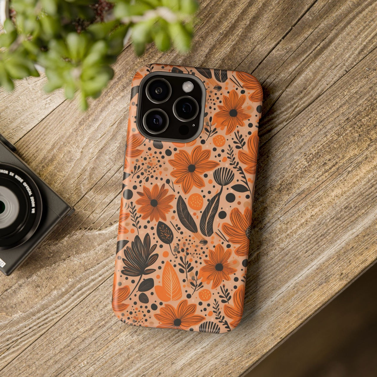 Bold Harvest Blooms iPhone Magnetic Tough Cases – Robust Protection, Impact Resistant & MagSafe® Compatible