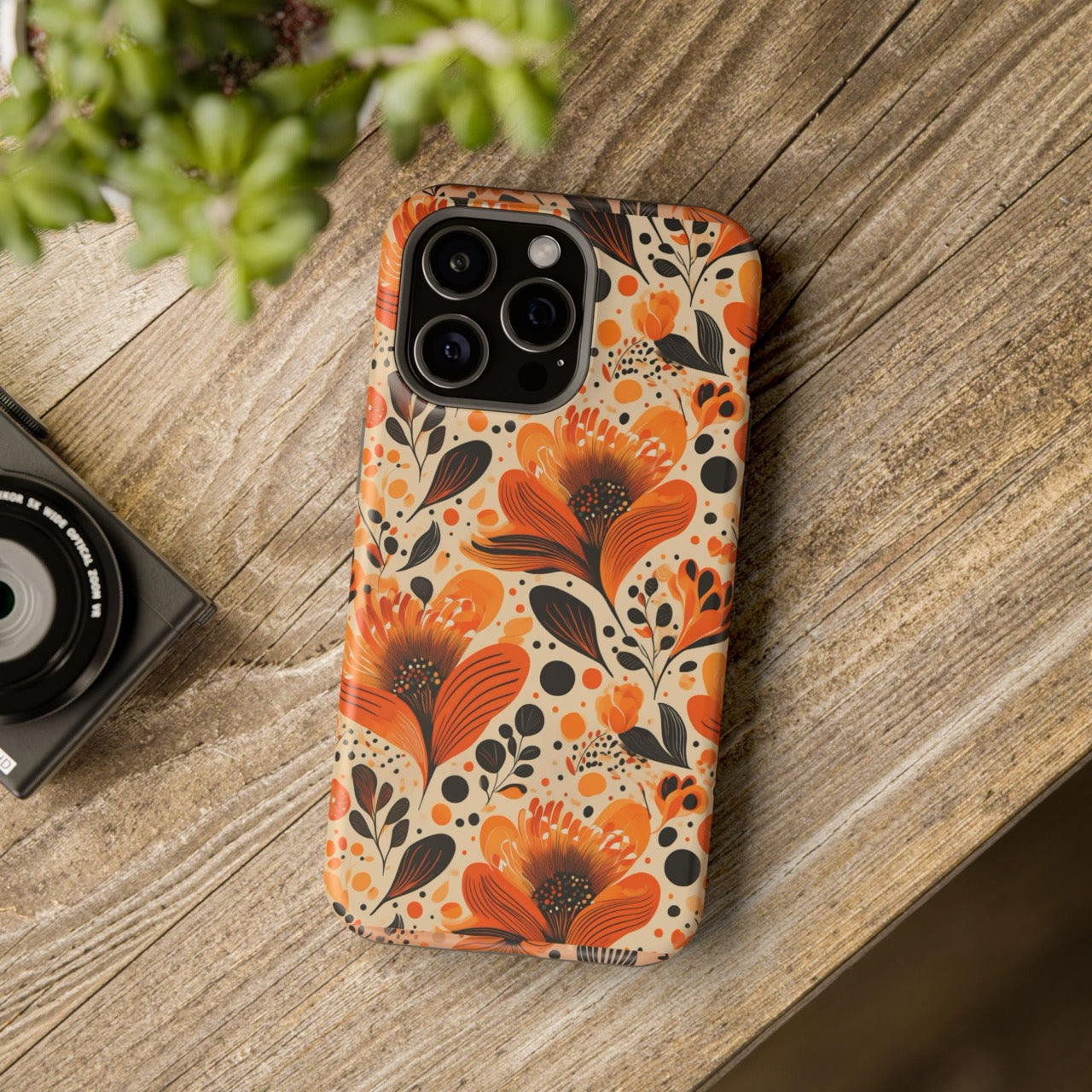 Sunlit Blooms Symphony iPhone Magnetic Tough Cases – Robust Protection, Impact Resistant & MagSafe® Compatible