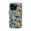 Floral Harmony Cascade iPhone Tough Phone Cases – Superior Protection, Shock Dispersion & Wireless Charging Compatible
