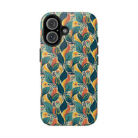 Autumn Symphony Botanicals iPhone Tough Phone Cases – Superior Protection, Shock Dispersion & Wireless Charging Compatible