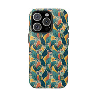 Autumn Symphony Botanicals iPhone Tough Phone Cases – Superior Protection, Shock Dispersion & Wireless Charging Compatible