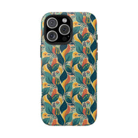 Autumn Symphony Botanicals iPhone Tough Phone Cases – Superior Protection, Shock Dispersion & Wireless Charging Compatible