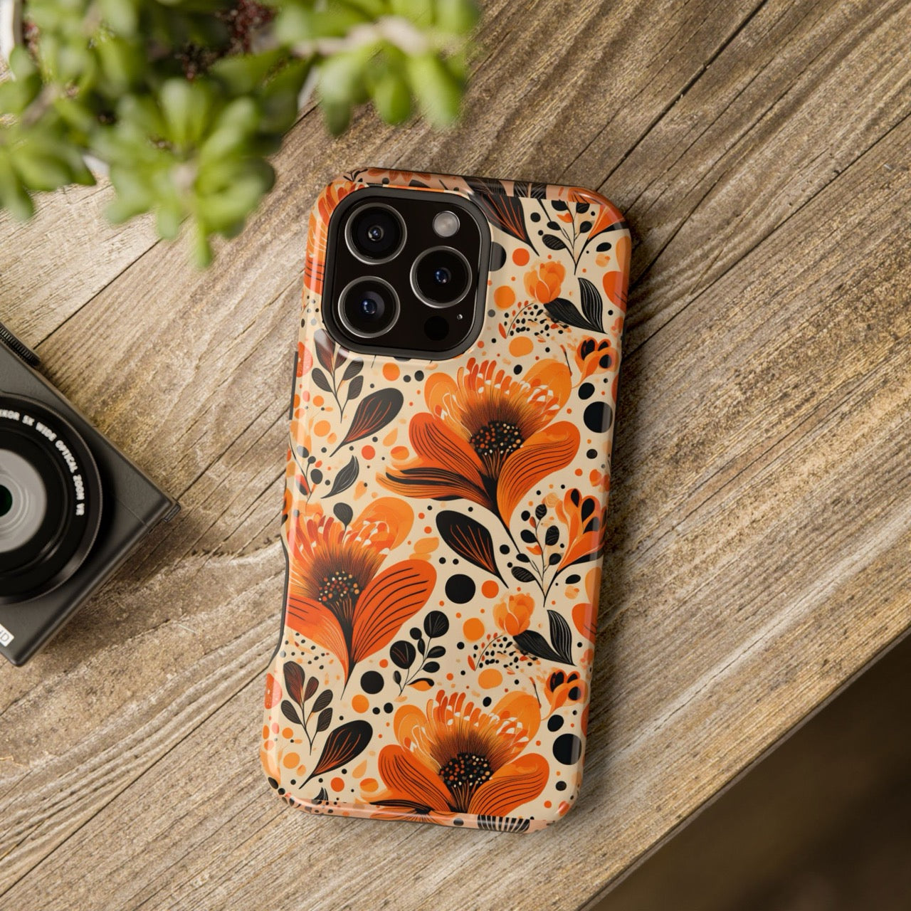 Sunlit Blooms Symphony iPhone Magnetic Tough Cases – Robust Protection, Impact Resistant & MagSafe® Compatible