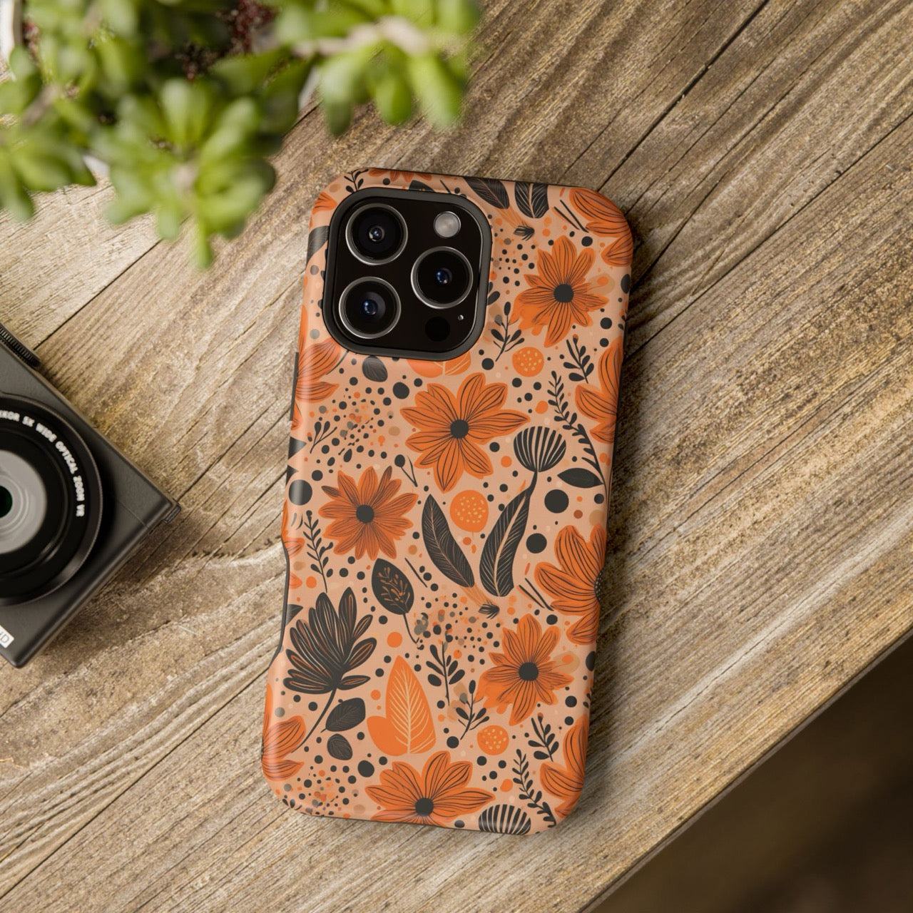 Bold Harvest Blooms iPhone Magnetic Tough Cases – Robust Protection, Impact Resistant & MagSafe® Compatible
